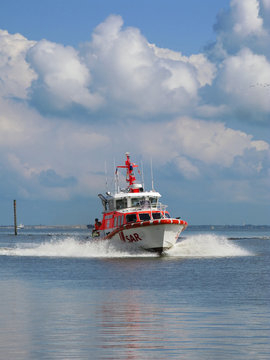 SAR boat on german sea