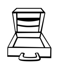 open briefcase
