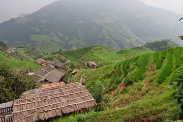 Foto op Plexiglas Guilin Rice Field Terrace © Viacheslav Gorelik