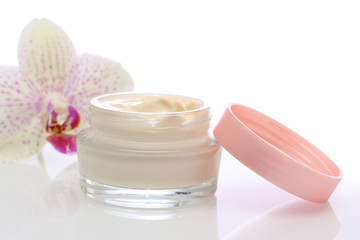 face cream and orchid