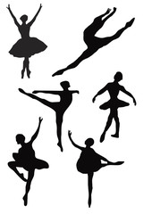 ballet dancer silhouettes