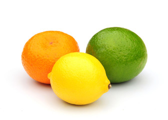 three citrus fruits