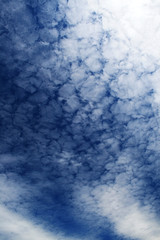 clouds pattern on the blue sky, nature