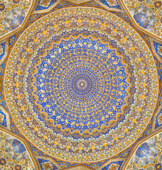 Dome of the mosque, oriental ornaments