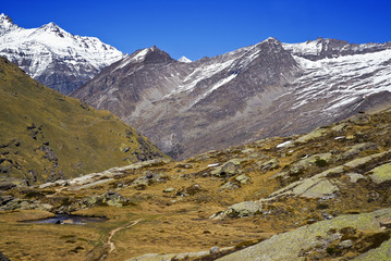 Nivolet Hochebene, 2.500 m im Gran Paradiso NO in Italien.
