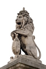 lion royal de buckingham palace - obrazy, fototapety, plakaty