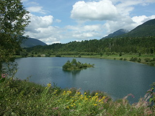 Fototapeta premium lac en montagne