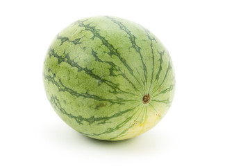 Green Watermelon with white background