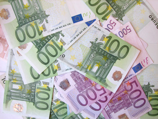 Obraz na płótnie Canvas European Currency Background