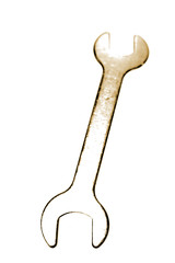 Spanner isolated over white