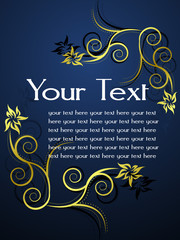 An attractive vector golden design background