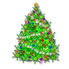 Christmas tree illustration