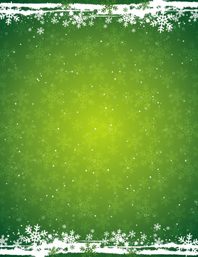 green grunge christmas background