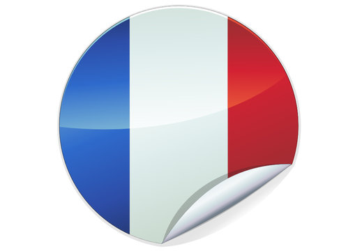 Sticker fran&ccedil;ais (d&eacute;tour&eacute;)