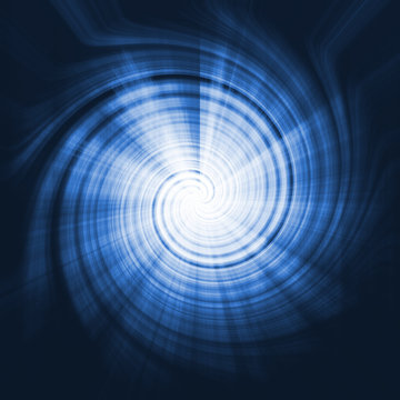 Alien Abstract Vortex Background Texture In Blue Swirls