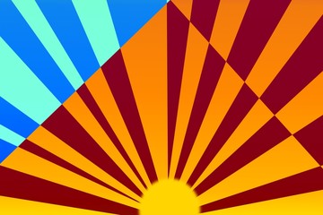 Strahlen Hintergrund