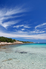 Fototapeta premium Spiaggia del relitto, Isola Caprera, Sardegna