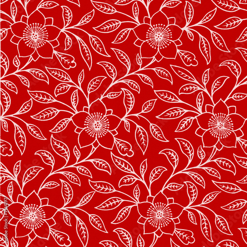 “Background Red White Floral” Stock photo and royalty-free images on