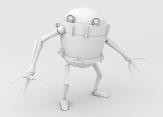 Scrap Metal Robot, White