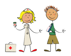 infirmière et malade