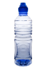 Fototapeta premium portrait view of a water bottle with clipping path