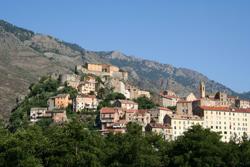 Fototapeta premium Le village de Corte