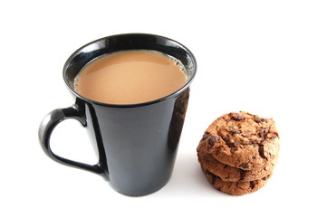 Some cookies isolated on a white background.