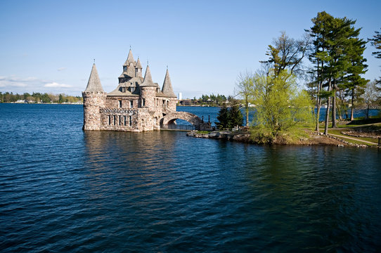 Power house on Heart Island in thousand islands