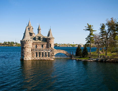 Boldt Castle on Heart Island on St. Lawrence River