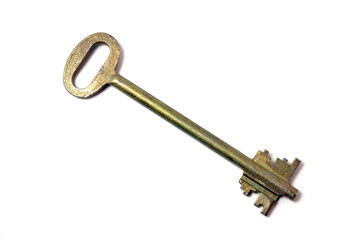 The Big key on white background.