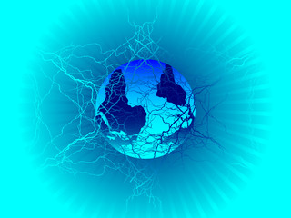 world globe abstract