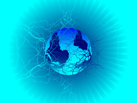 world globe abstract