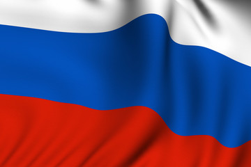 Rendered Russian Flag