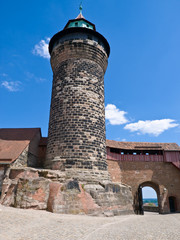 Nuremberg fortifications, Kaiserberg. Europe, Germany.