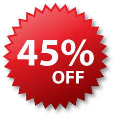 Sale - Forty Five Percent Off