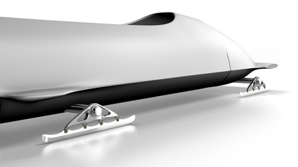 white ice bob on white background