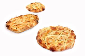 Fresh baked Ramadan pitas