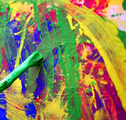 abstracting painting