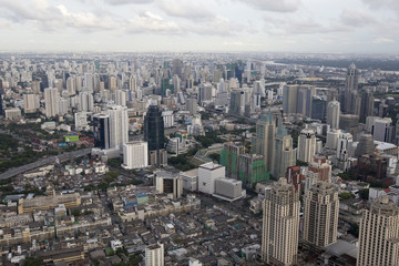 Fototapeta na wymiar Bangkok, Panorama, Luftaufnahme