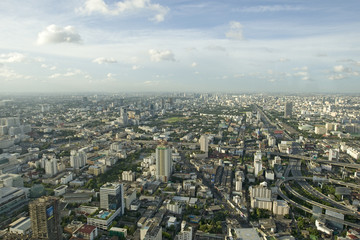 Fototapeta na wymiar Bangkok, Panorama, Luftaufnahme