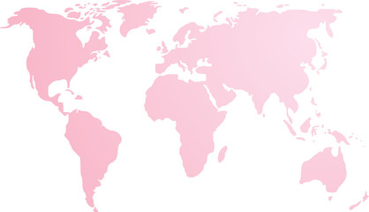 Mapa ilustracji świata, proste kolory gradientu konturu - 9188749