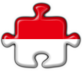 indonesia button flag puzzle shape