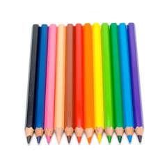 Color pencils isolated on white for your design