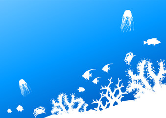 Submarine life background © Ube