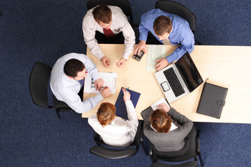 building strategy - business people meeting