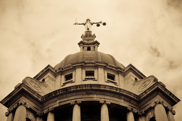 Obraz premium Criminal Courts, London UK. The Old Bailey.