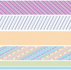 Striped Set of Borders