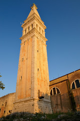Obraz premium St. Euphemia church tower, city Rovinj, Croatia