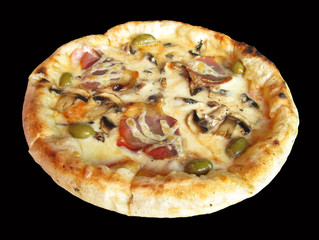 Pizza Italian classic on black