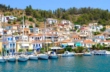 small town on the island, Greece
